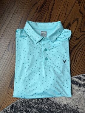 Callaway Teal Polo with logo